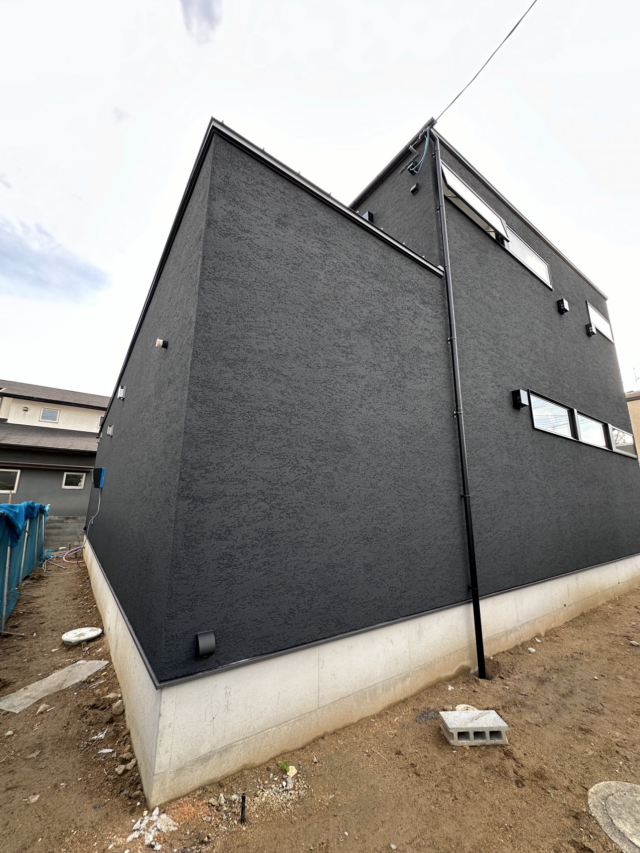 岡山市／個人宅／新築工事／外壁塗装イメージ